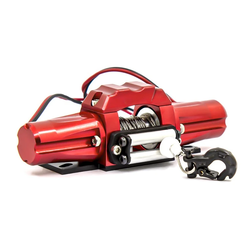 Double Motor Metal Simulated Winch for 1/10 RC Crawler Car D90 Axial SCX10 TRX4 KM2 Parts Accessories-SPMI