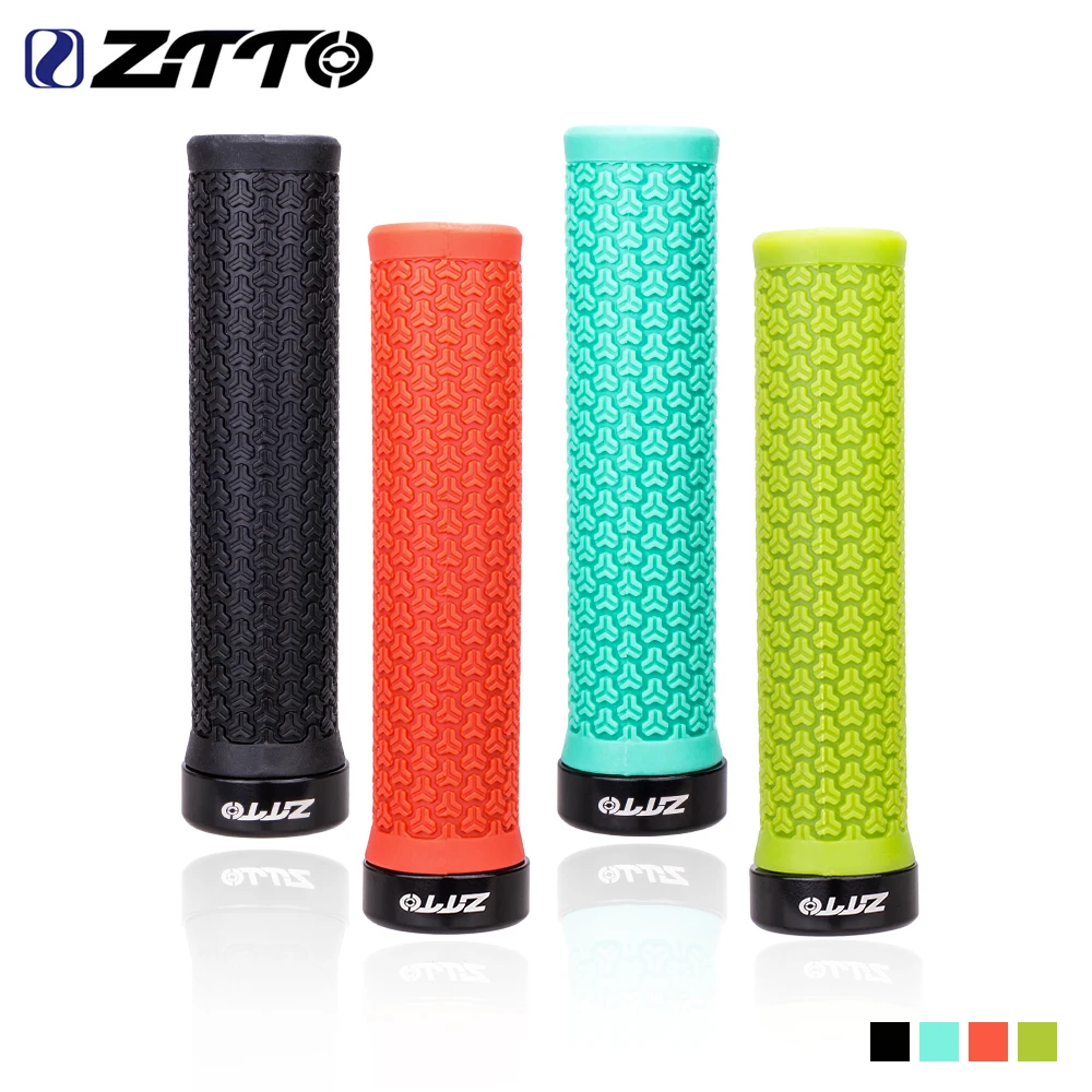 ZTTO MTB Mountain Bike Grips Lock-on Anti-Slip Handlebar Grips Shock-Proof Rubber Grips Fixed Gear Bicycle Road Bicycle Parts