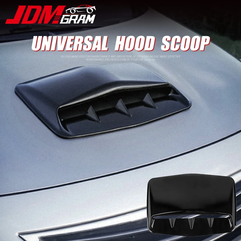 

Universal Car Hood Scoop ABS Engine Outlet Cover Decorative Air Flow Intake Vent Bonnet Auto Sticker Exterior Decor Accessories