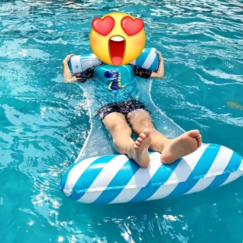 

Outdoor Water Inflatable Hammock Portable Foldable Pool Floating Lounge Chair Water Relaxation Float Raft