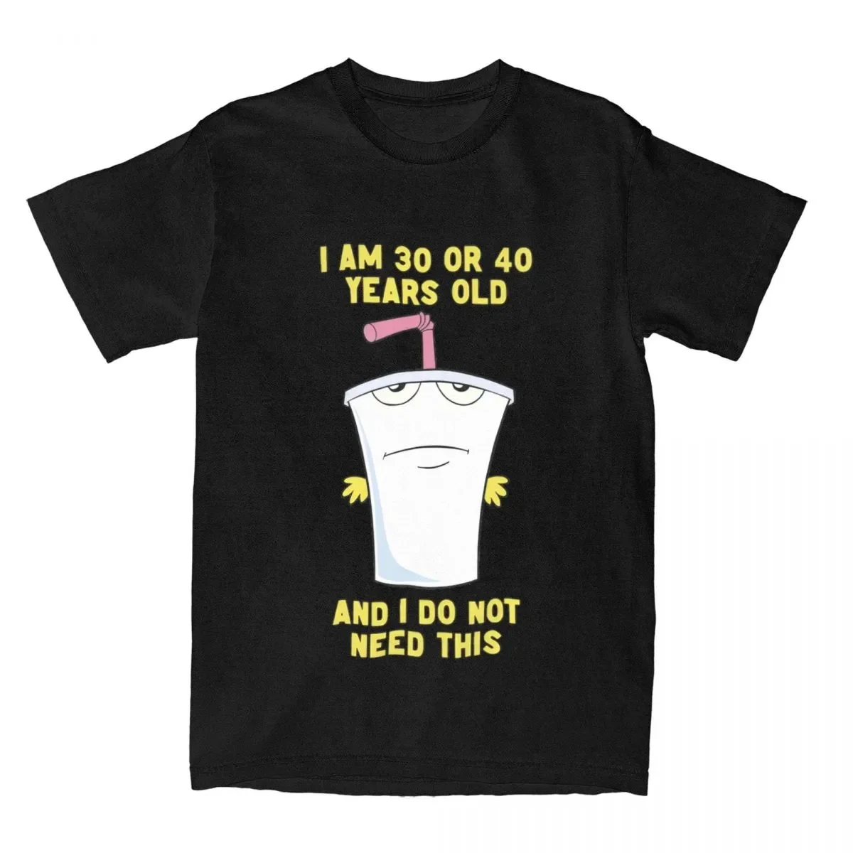 30 or 40 Aqua Teen Hunger Force ATHF Women's T Shirt Funny Tee Shirt Short Sleeve Crew Neck T-Shirt Graphic T Shirts Women Y2K