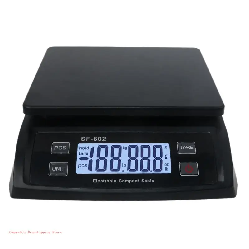 Digital Postage Scale 6 Units Shipping Scale 66lb / 0.1oz Postal Weight Scale with Hold and Tare Function Mail