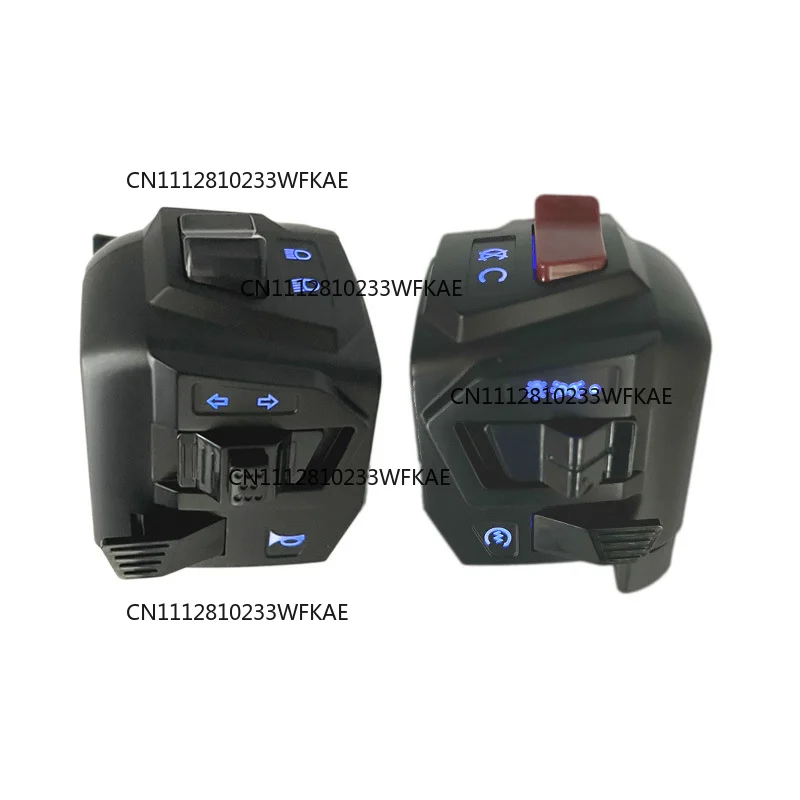 22mm Universal Motorcycle Handle Bar Switches With Choke Horn Turn Signal Headlight Electric Start Switch for PULSAR NS200