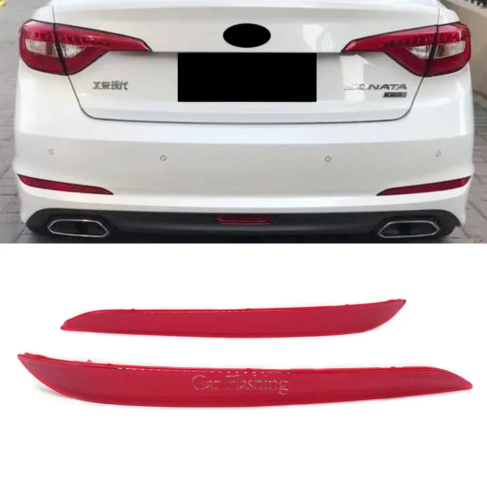 

New！ Car Rear Bumper Reflector For Hyundai Sonata 9th 2015 2016 2017 Rear lamp Brake light fog light warning light