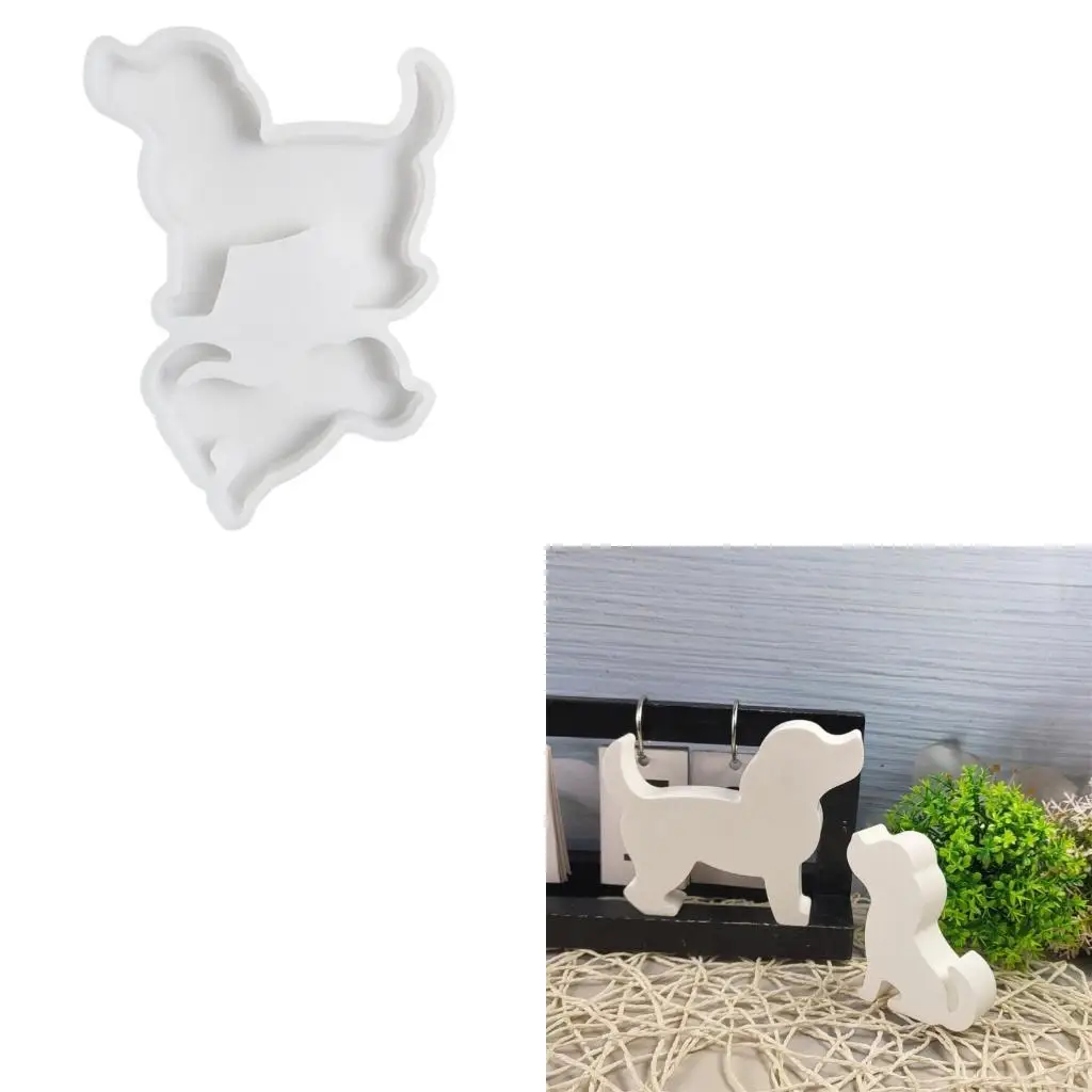 

Силиконовая форма для изготовления уникальных украшений для собак, цементные формы, креативная форма для собак, подходящая для