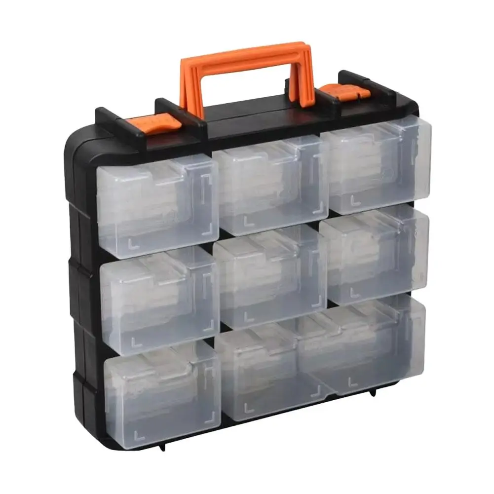 Multi-Purpose Hardware Craft Storage Case 16 Compartment Detachable Box for Screws Fishing Toys