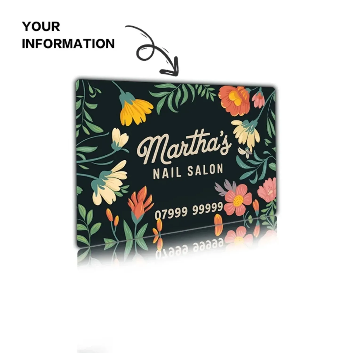 Personalized Vintage Nail Salon Metal Plaque,Custom‑Text Beauty Salon Wall Hanging Decor,Decoration Only