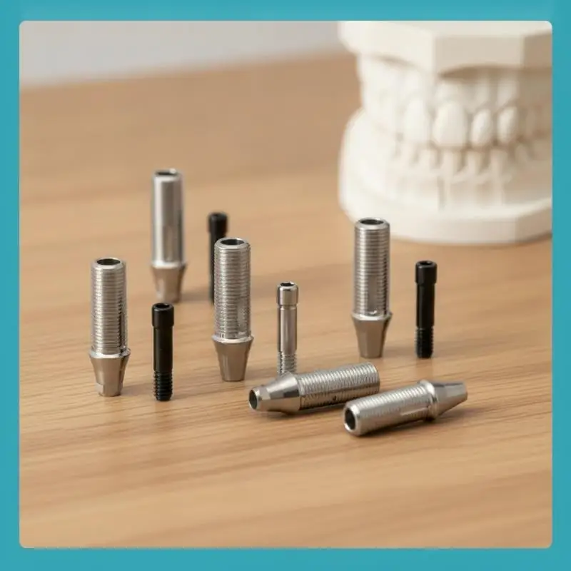 Easy to Operate Temporary Abutment for Dentium System Hex Nonhex Tibase with Screw Dental Clinic Supply