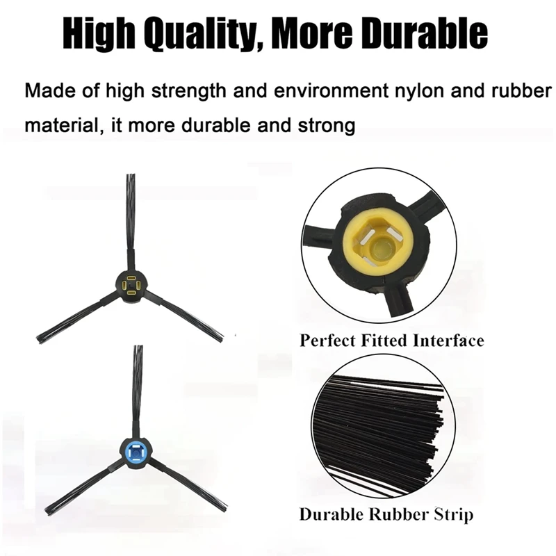 แปรงขัดด้านข้างสำหรับ A7 iLife/A9S/X785/X750/X800แปรงทำความสะอาดได้ในชิ้นส่วนเครื่องดูดฝุ่นหุ่นยนต์