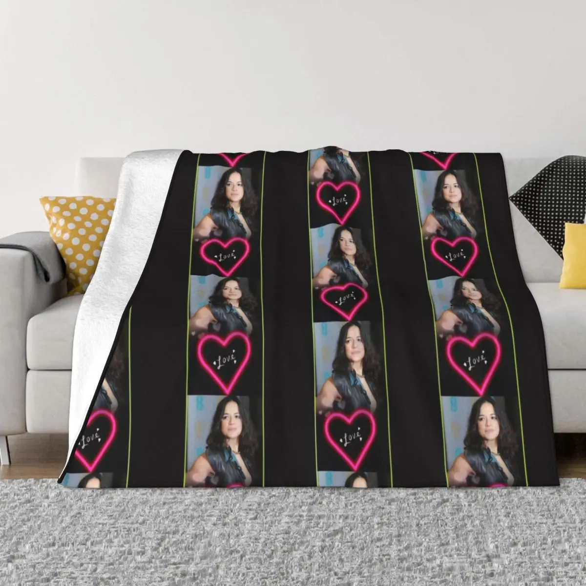 Michelle Rodriguez Throw Blanket fluffy blanket Custom Blanket