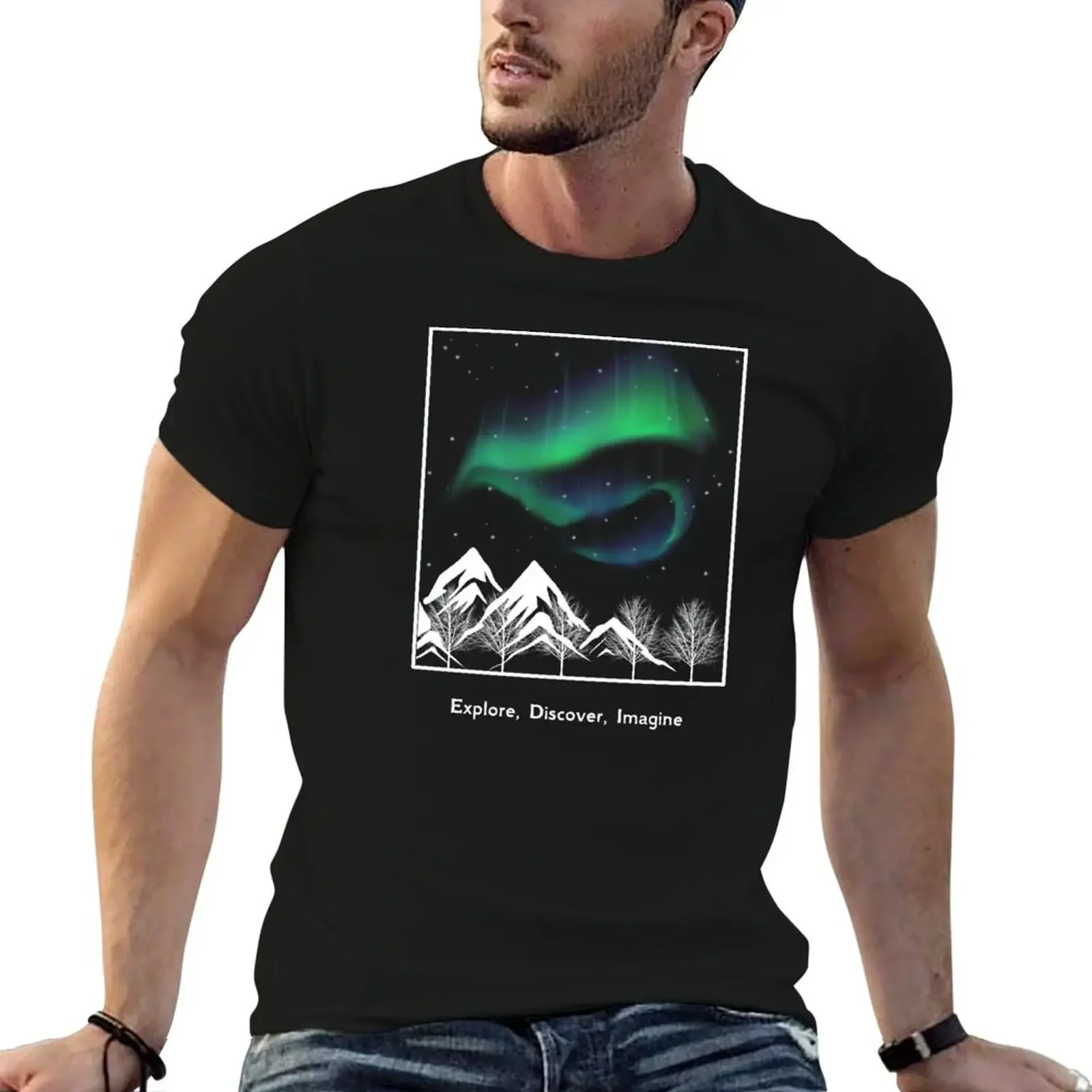 Explore, Discover, Imagine T-Shirt for a boy plain clothing for men