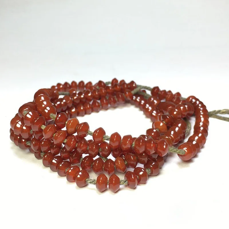 

Old Red Agate Jewelry Diy Scattered Bracelet Spacer Crafts Accessories Jade Beads