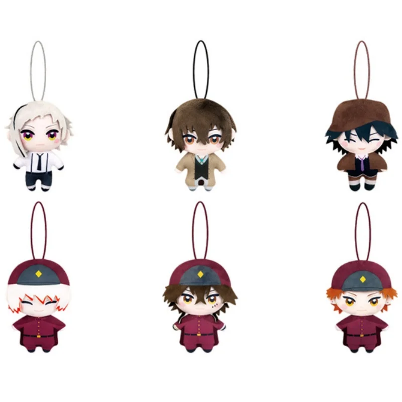 Официальные лицензионные коллекционные фигурки Bungo Stray Dogs: Осаму Дазай, Ацуши Накадзима, Тэчо Суэхиро, Гашапон, флокированные игрушки для демонстрации, подарки
