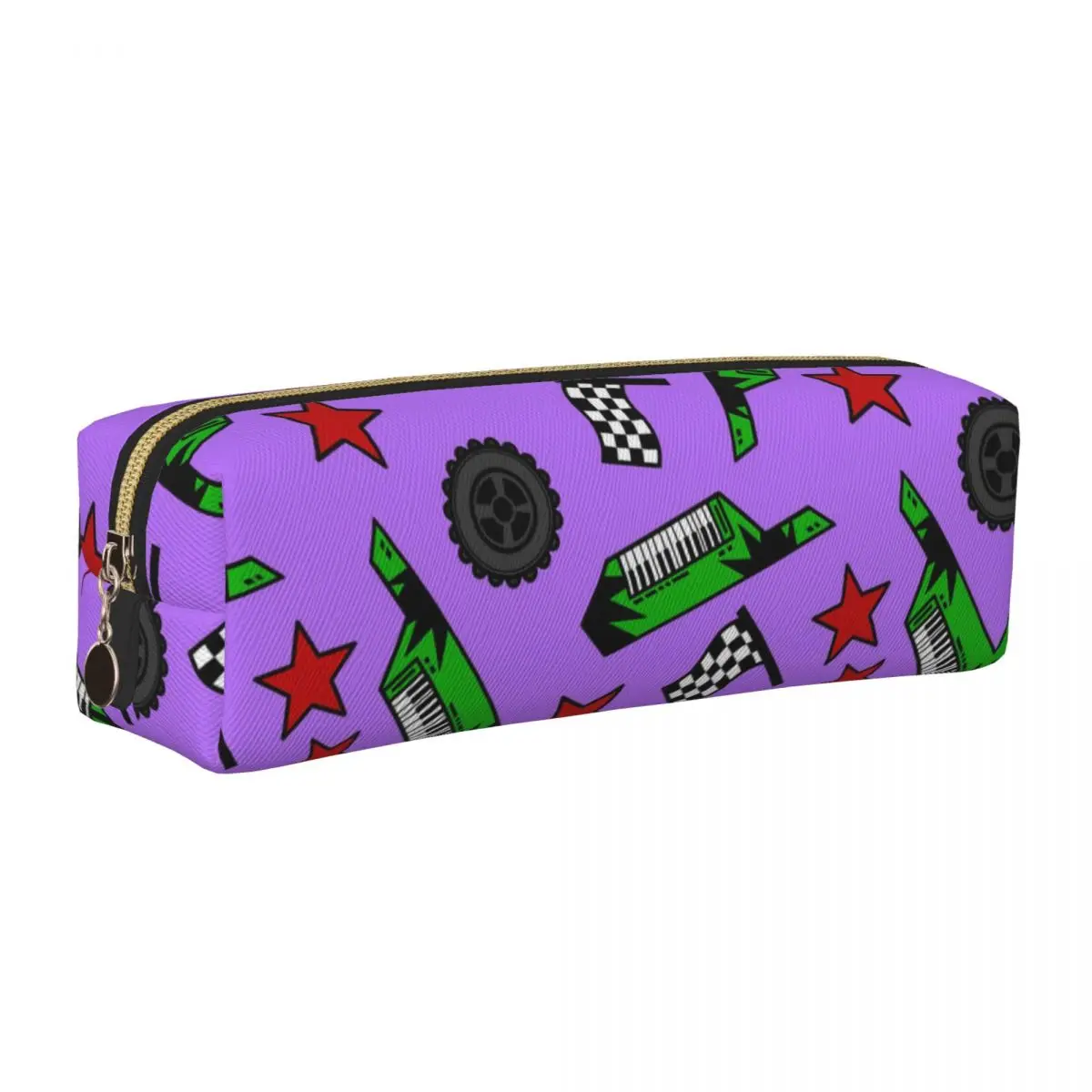 Estuche para lápices con diseño de lobo Roxanne, caja para bolígrafos Fnafed, bolsas para lápices para niñas y niños, suministros escolares de gran capacidad, caja para lápices con cremallera