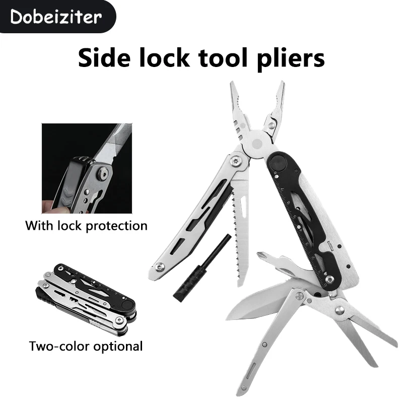 Multifunction Folding Pliers Pocket Knife Plier Outdoor Camping Tactical Survival Hunting Tools Stainless Steel Multi-tool Knife
