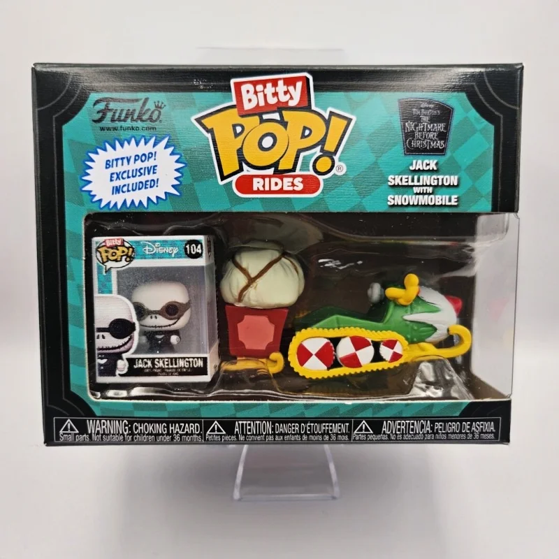 Funko POP Original - Disney Pesadilla Antes de Navidad, Jack Skellington con Moto de Nieve, Figura Coleccionable, Regalo Perfecto