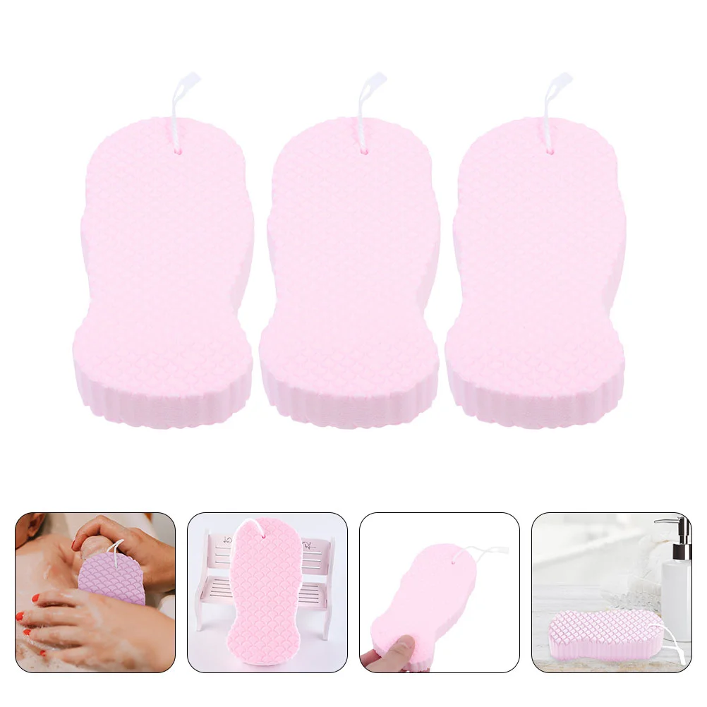 

3 Pcs Kids Bath Towels Exfoliating Sponge Sponges Shower Bathing Supplies Baby Supple