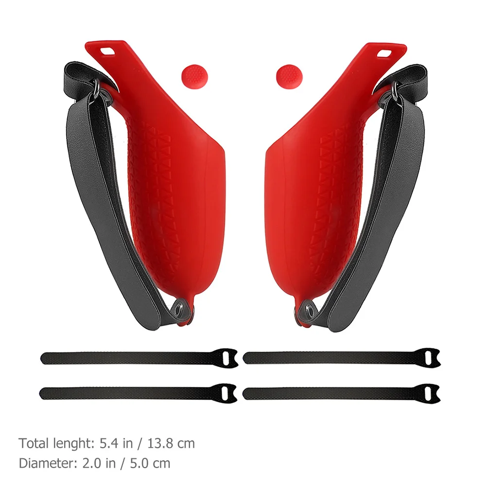 1 satz Silikon Griff Abdeckung Für 2 Anti-Slip Schutzhülle Einstellbare Hand Grip Strap Touch Controller Abdeckung Vr