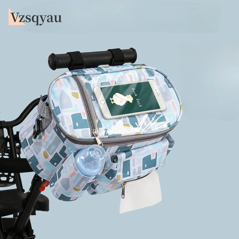 

Mummy Bag Diaper Multipurpose Baby Stroller Accessories Universal Buggy Baby Pram Organizer Bottle Holder Stroller Storage Bag