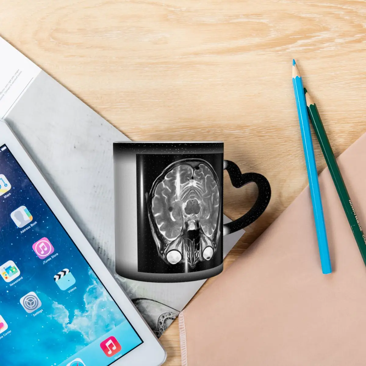 كوب MRI Of The Brain، أكواب قهوة سيراميك مضحكة، أكواب شاي، كوب حليب، أدوات للشرب هدية للأصدقاء