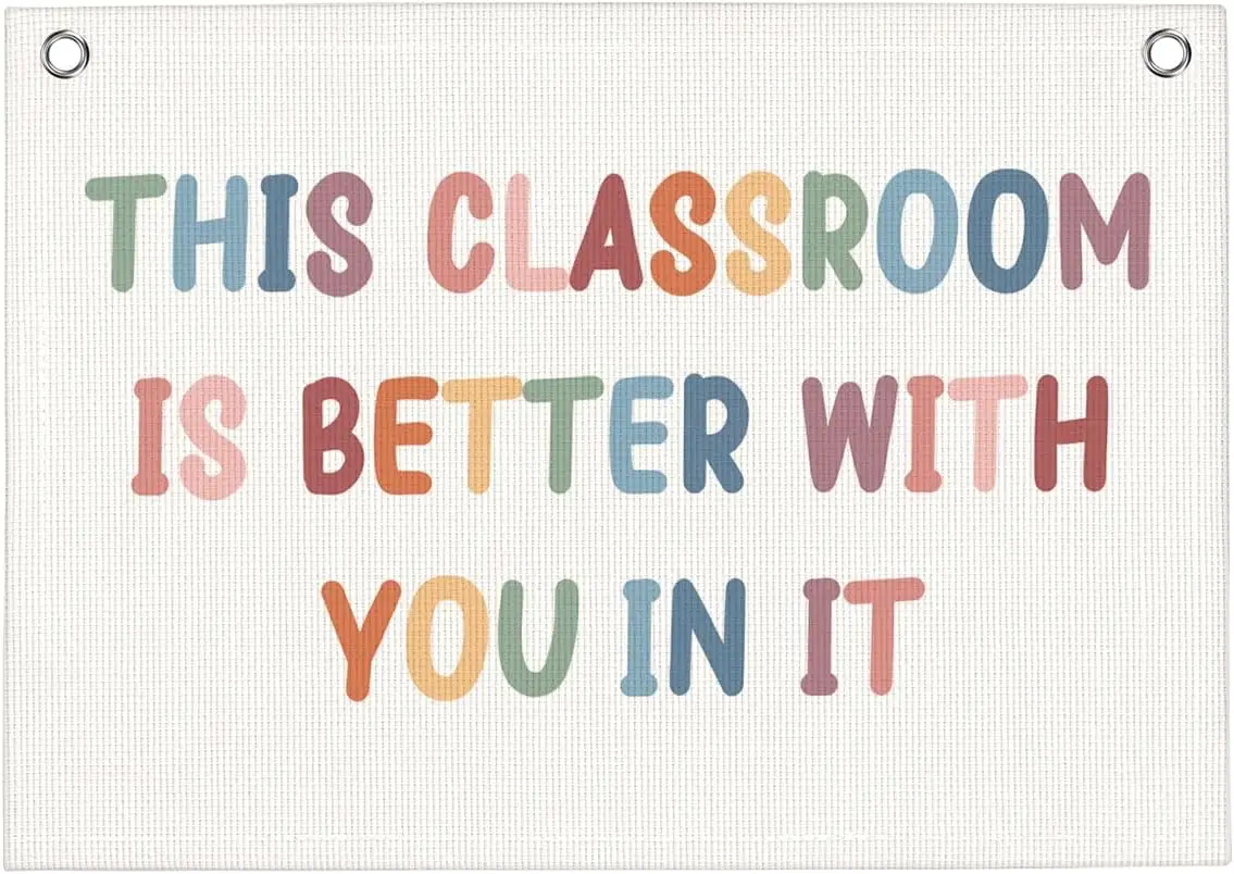 Flagicts 100% Polyester Classroom Wall Decor Inspirational Education Banner Hanging Flag