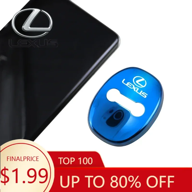 

Interior Mouldings For Lexus RX ES LS IS250 IS300 GS350 CT200h ES300 GX460 LX570 4pcs 3D Car Protect Door Lock Buckle Cover Stic