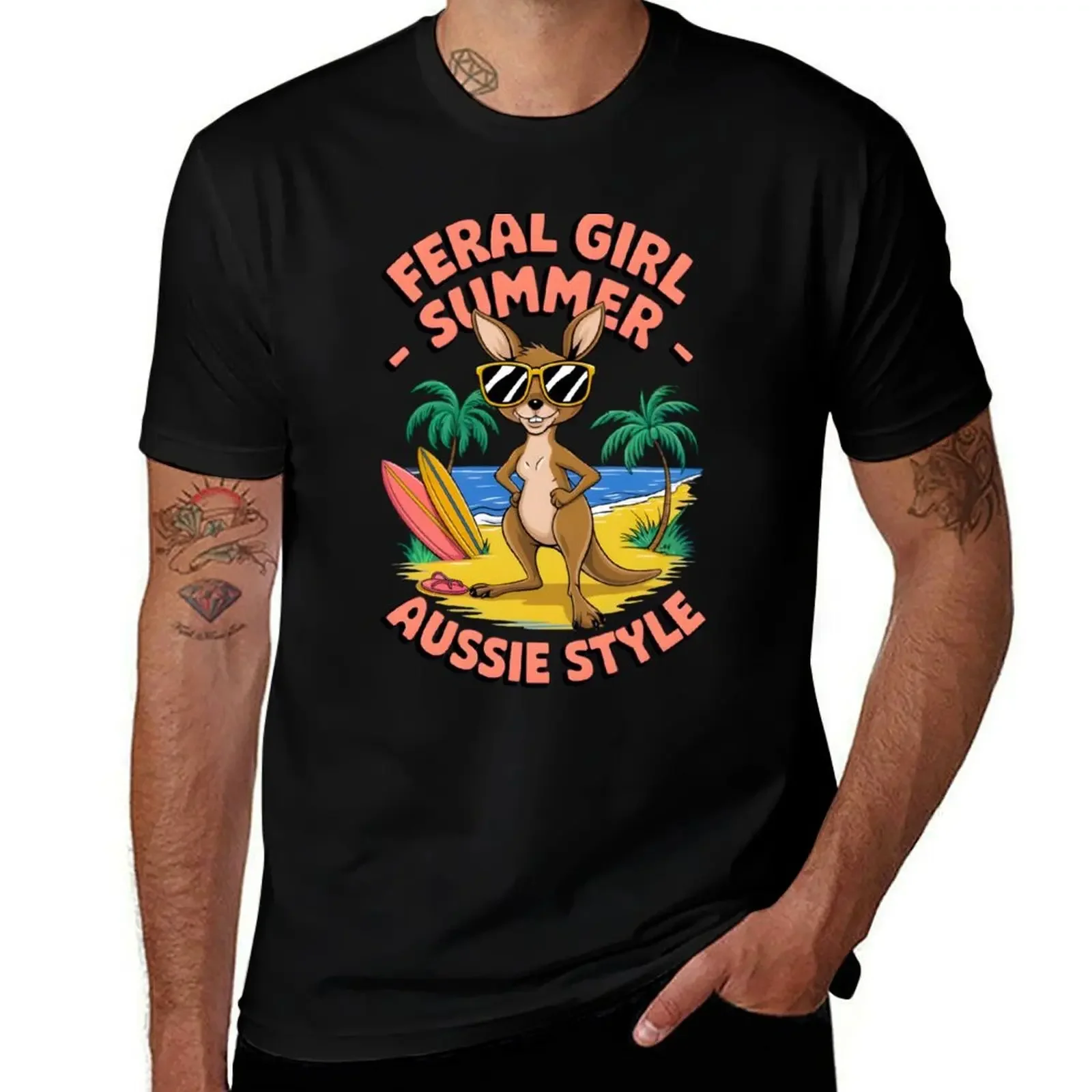 

Feral Girl Summer – Aussie Style T-Shirt Louboutins plain oversize t-shirts man mens clothing