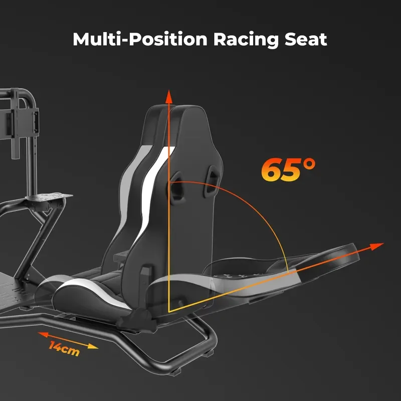 2026for ZY6013 Metal Racing Simulator Driving Cockpit for PC PS4 PS5 Compatible with G25 G27 G29 G920 F1 GTR Simracing