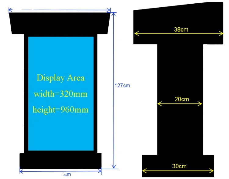 Professional Digital Video Panel Podium LED Display Lectern Led Screen for Conference Classroom Church Podium for Sale
