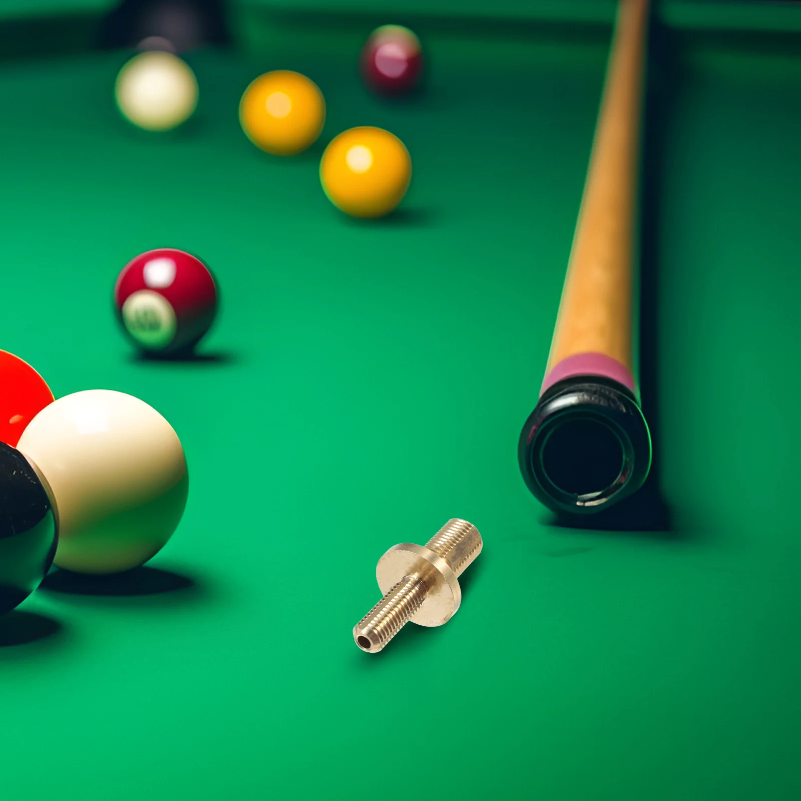 

Pool Cue Extension Rod Copper Interface Adjustable Air Pressure Handle for Billiard Cue Repair Balance Screws Weight Management