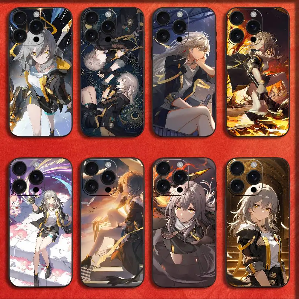 

S-Stelle H-Honkai star rail Phone Case For iPhone 17,16,15,14,13,12,11,Pro,Max,Plus,E,SE4,Air,Mini Black Fashion Cover