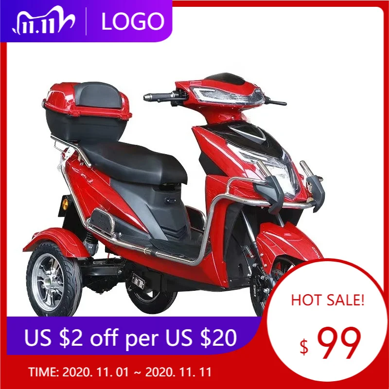 DXY hot-selling 48v 60V electric tricycle 650w 800w 3-wheel electric motorcycle with trunk 50 km/h adult electric scooter