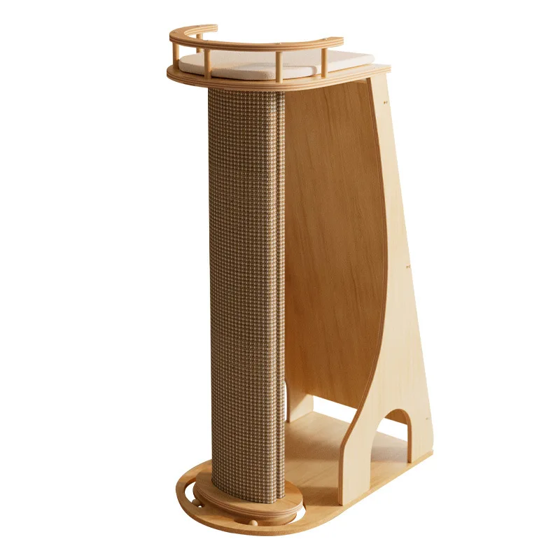 Cat Tower Pet Toy Home Does Not Take Up Space Solid Wood Cat Tree Cat Scratching Board Pet Supplies Pet Furniture