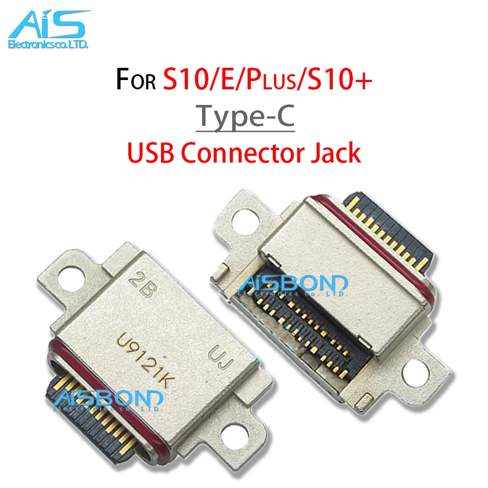 10Pcs/Lot Type-C USB Mobile Charger Connector Jack Charging port dock For SamSung Galaxy S10 Plus S10E S10+ S10E S10Plus S10P