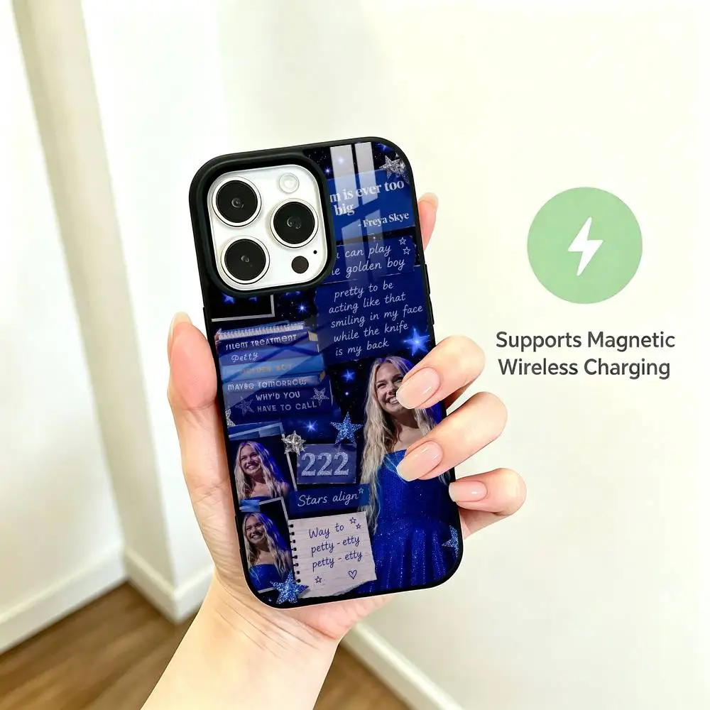 Popular singer Freya Skye  gift Phone Case For iPhone17,16,15,14,13,12,11 Plus,Pro Compatible with magnetic wireless charging