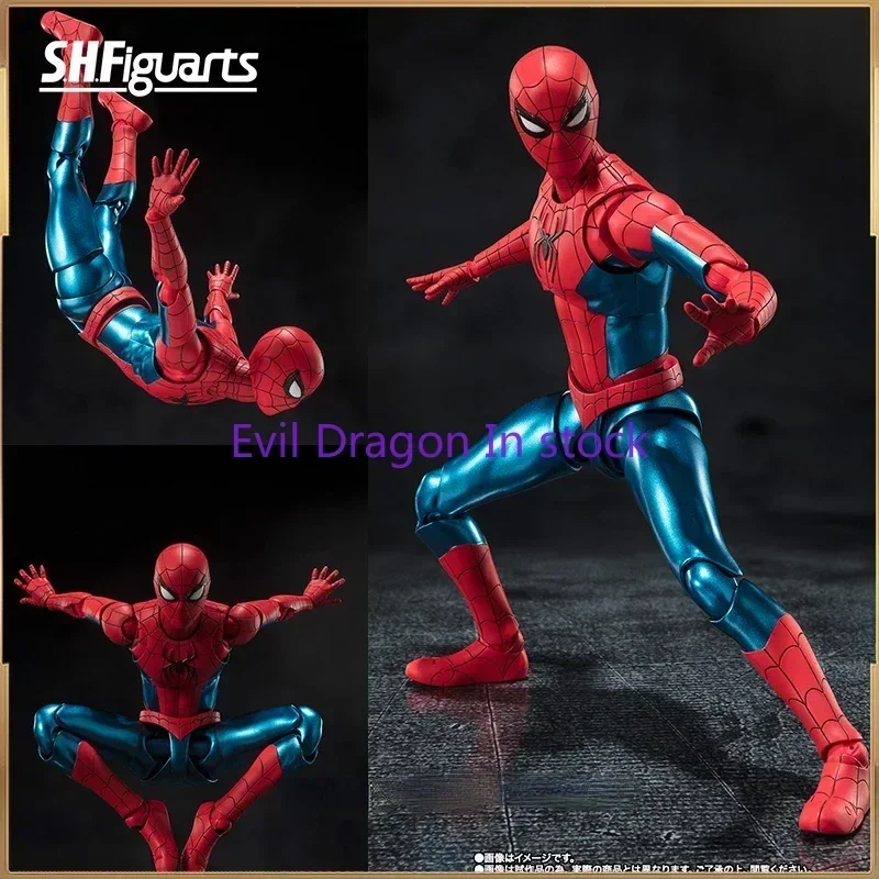 

Figuarts Shf Spider Man Nuevo Traje Rojo Y Azul SPIDER MAN:No Way Home Figura De Acción Juguetes Modelo De PVC Original En Stock