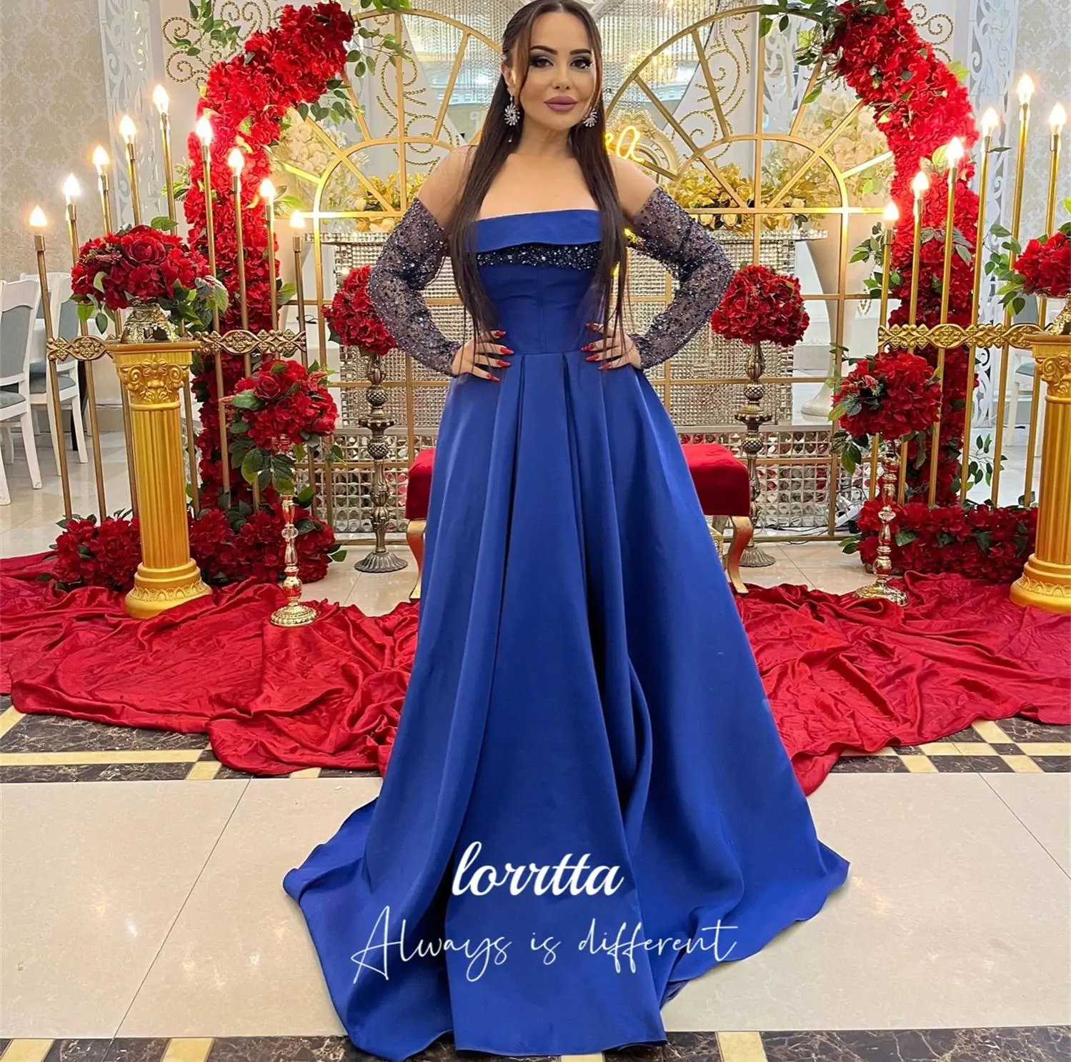 Lorrtta vestido de cóctel personalizado Sharon vestidos de noche felices 2025 vestido de lujo para ocasiones especiales vestidos elegantes فساتmavera