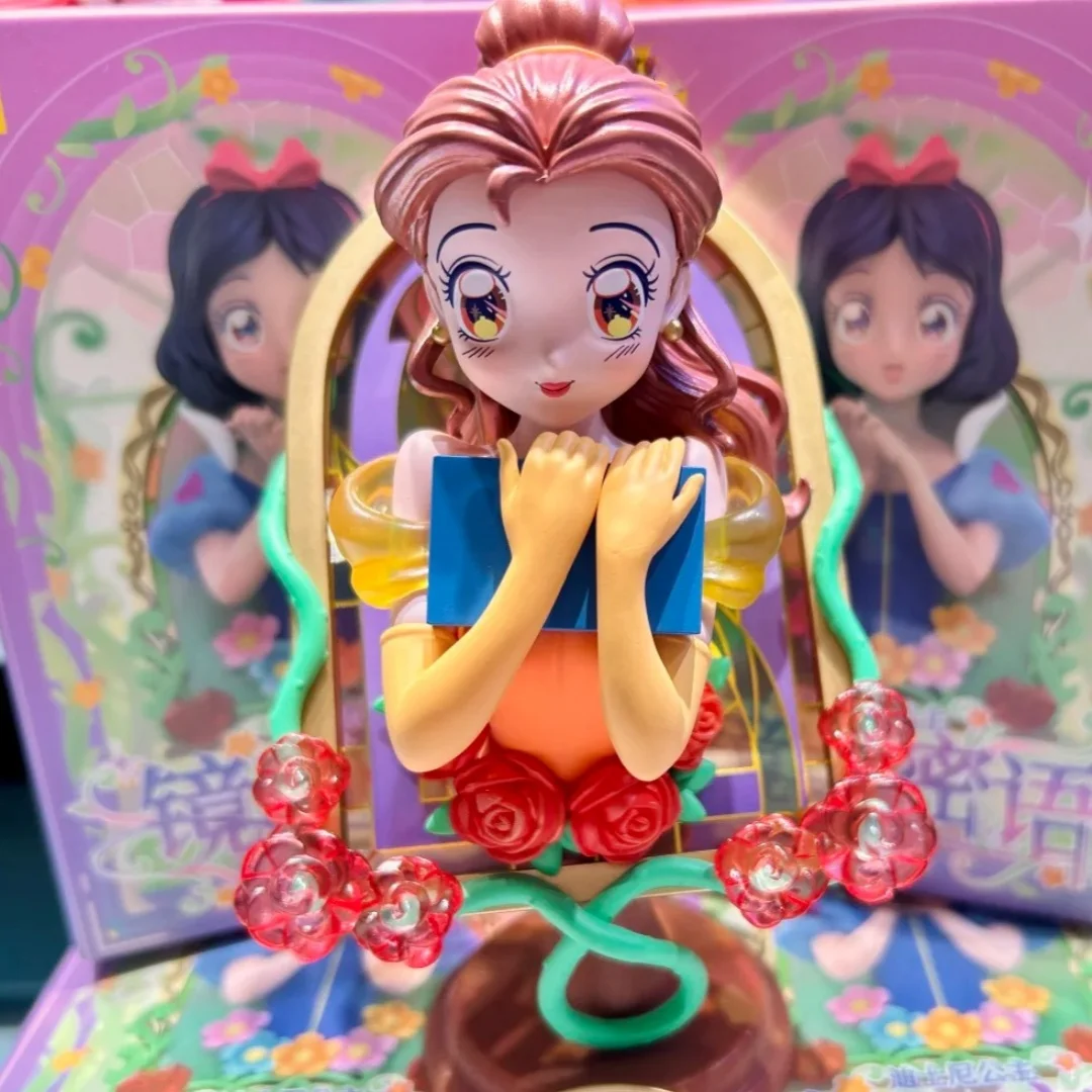 Disney Princess Mirror Secret Language Series Handmade Blind Box Surrounding Snow White Girl Desktop Ornament Birthday Festival