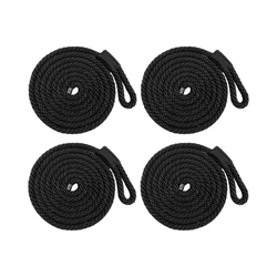 ISURE MARINE 4Pcs linea paraurti per barca doppia corda per parafango in Nylon intrecciato 6.5 'x 3/8 