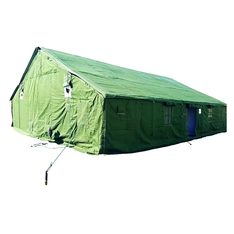 Carpa de Comando General Tipo 96 para Exteriores, Lona de Camuflaje Estándar Militar, Impermeable y Aislante, para Conferencias