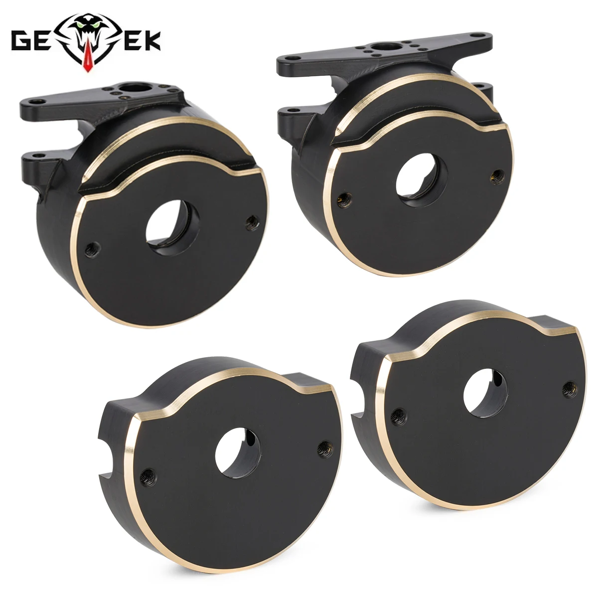 

CNC Machined Black Brass Steering Knuckle and Rear Axle Tube Cap Weights for 1/10 Vanquish H10 Optic Rock Crawler Upgrades Parts