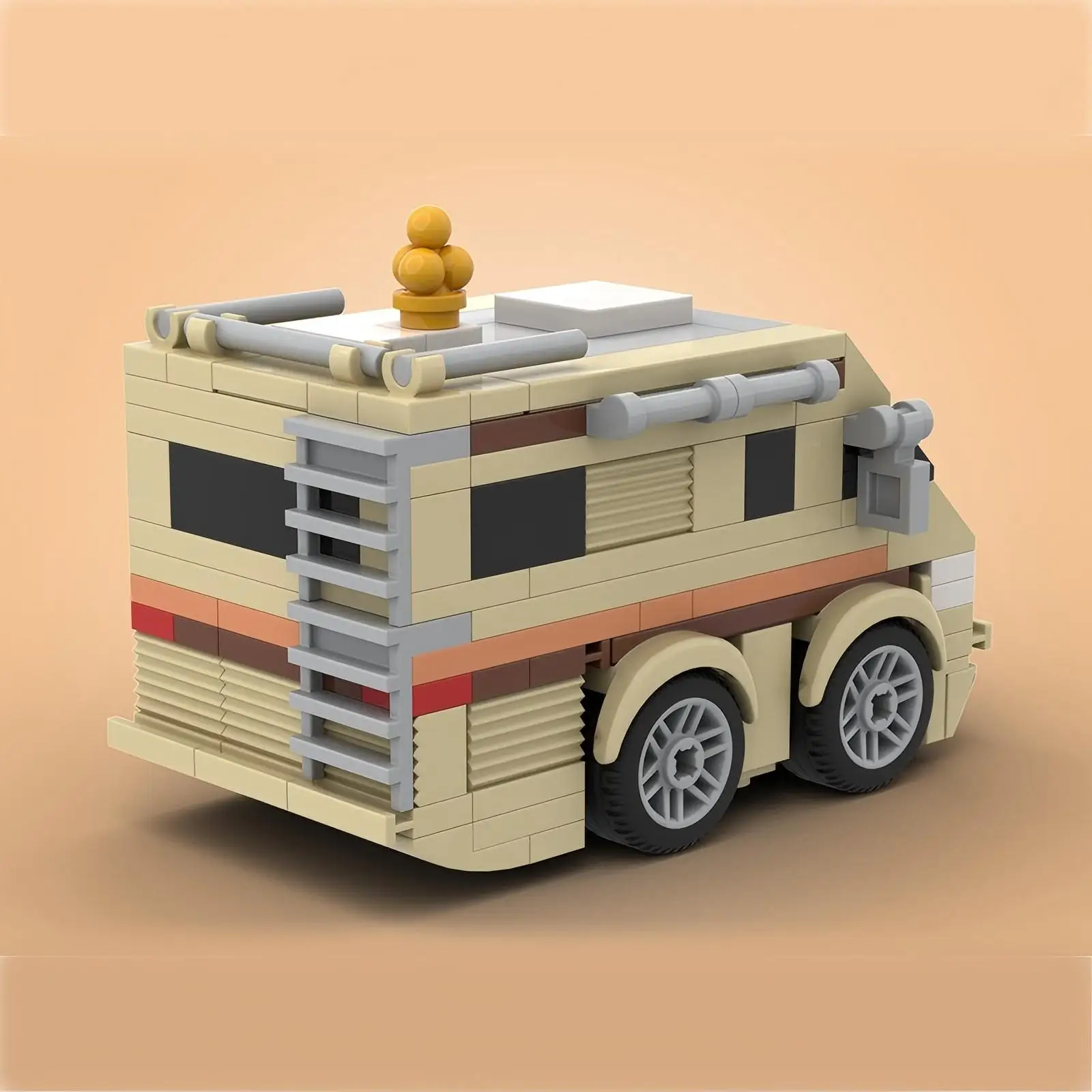 MOC Hot American TV Series Drug Production Vehicle Model Old Bai and Little Pink Brickheadz Building Block Set DIY Kids Toy Gift