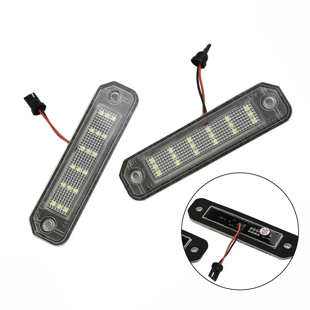 2PCS License Plate Light LED White License- Plate Light 6000k White No Error For Honda- Civic- EJ EK EM- EK9- EK4- Del Sol 92-00