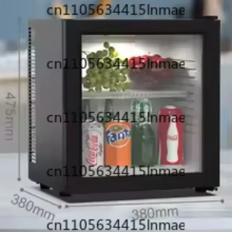 Mini Small Ice Bar Transparent Refrigerated Mini Refrigerator Guest Room Mute Refrigerator Office Commercial Household Bedroom