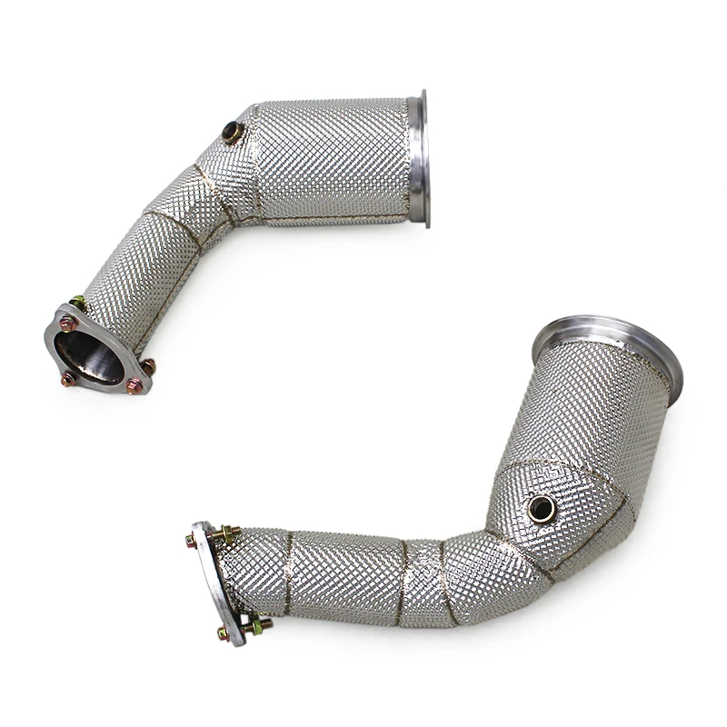 

Hot Sale BK Stainless Steel Heat Shield Downpipe Exhaust System for RS4/RS5 2.9T 2019-2024 Straight Front Tube