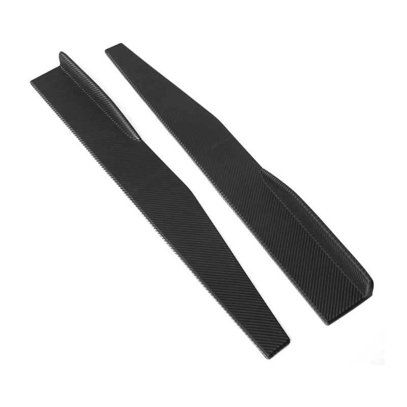 

75Cm Universal Car Add Side Skirts Black Look Bumper Lip Body Side Skirts
