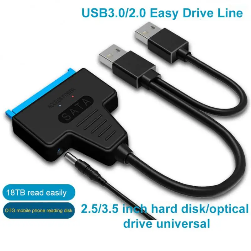 

New USB SATA 3 Cable Sata To USB 3.0 Adapter UP To 6 Gbps Support 2.5Inch External SSD HDD Hard Drive 22 Pin Sata III A25 2.0