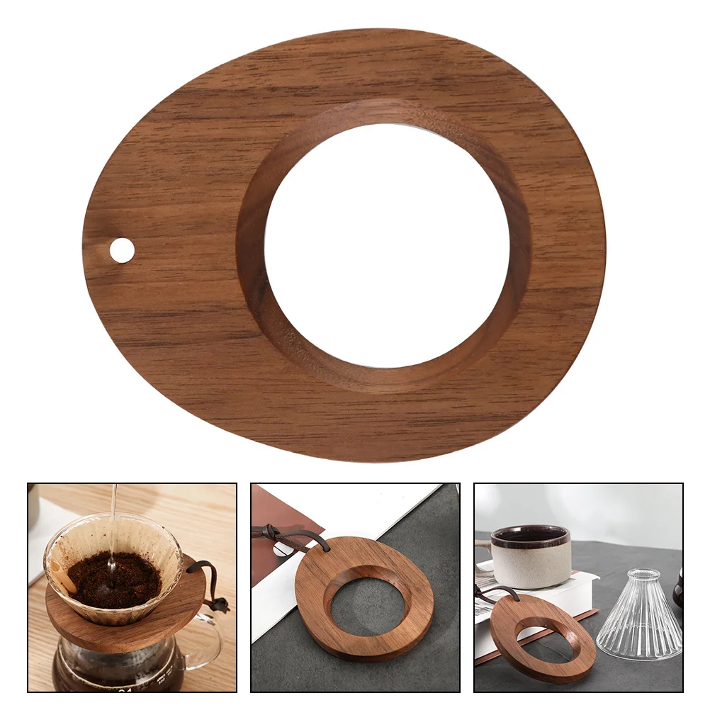 

Walnut Cup Cone Paper Container Home Stand Dripper Wood Storage Rack Premium Material Diagonal Design Fine Workmanship Practical