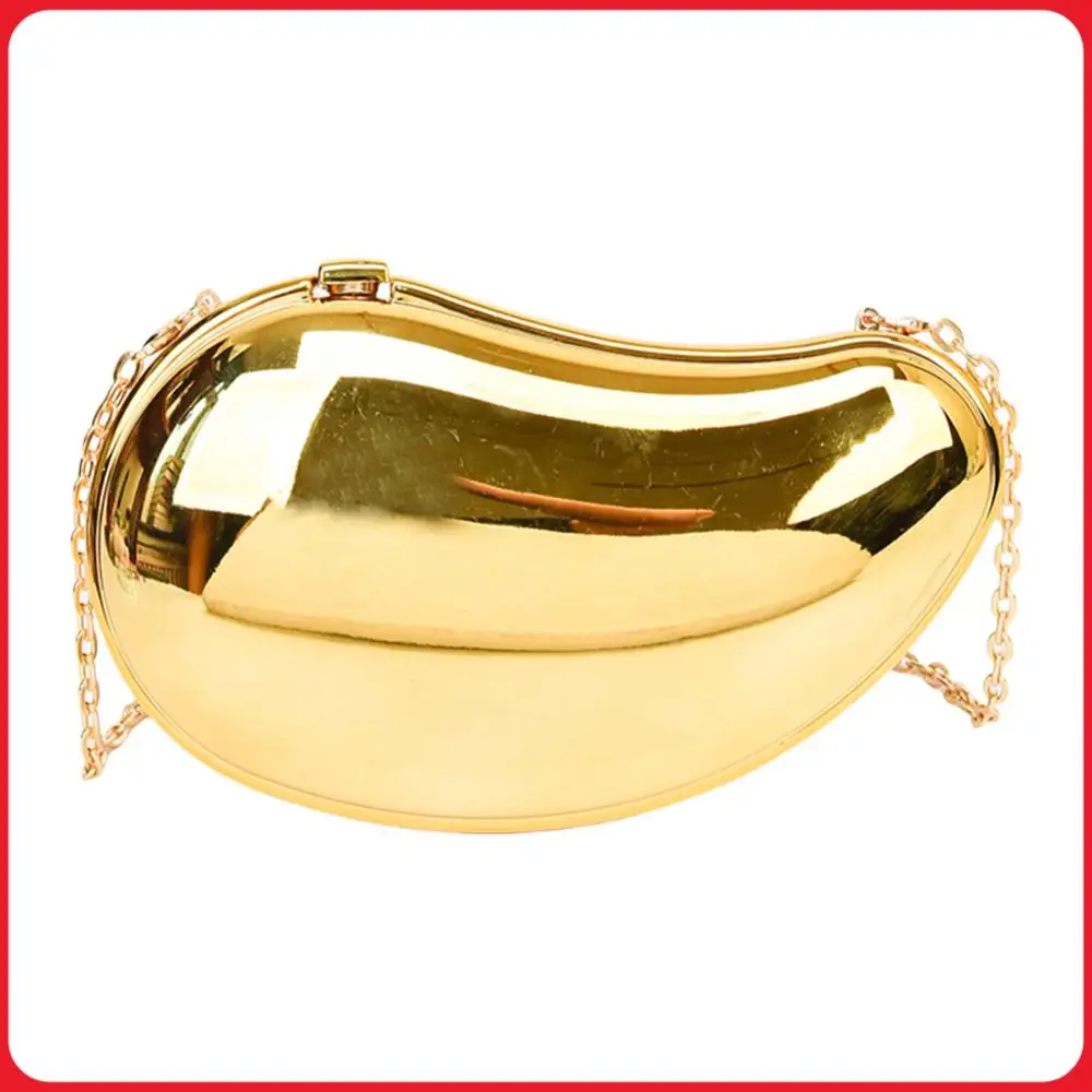 

Women Sparkly Acrylic Clutch Purse Metallic Mango Shape Evening Bag Evening Clutch Bag for Party Prom