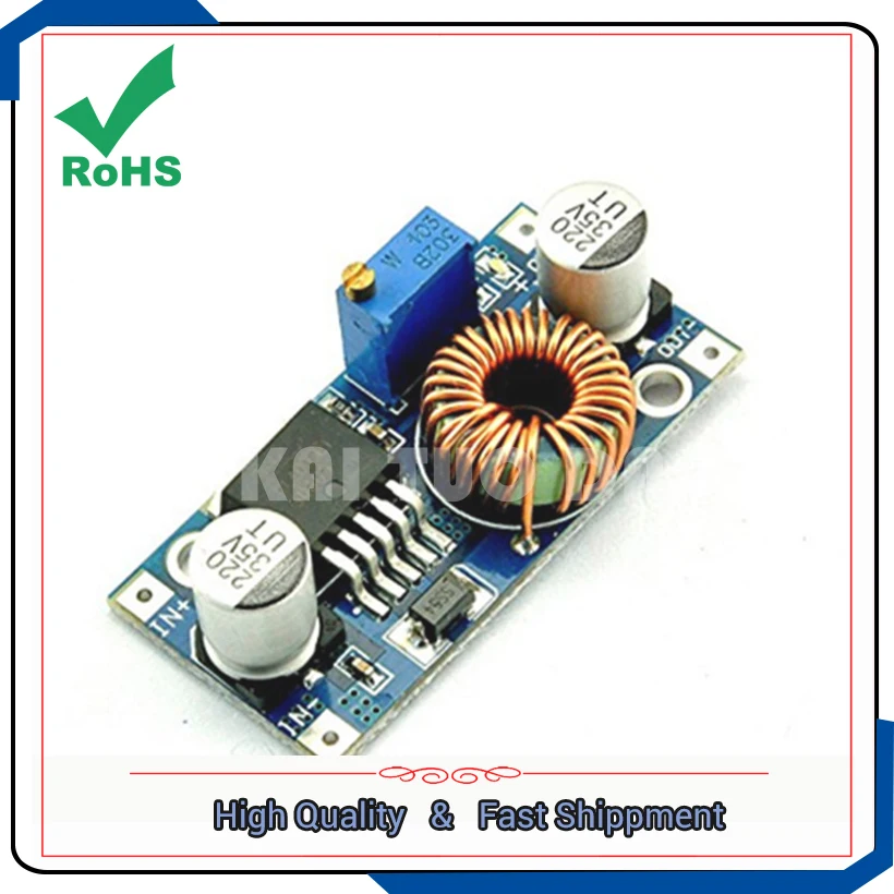 5A DC DC adjustable step down buck power supply module high power XL4005 high efficiency regulator converter better LM2596 board